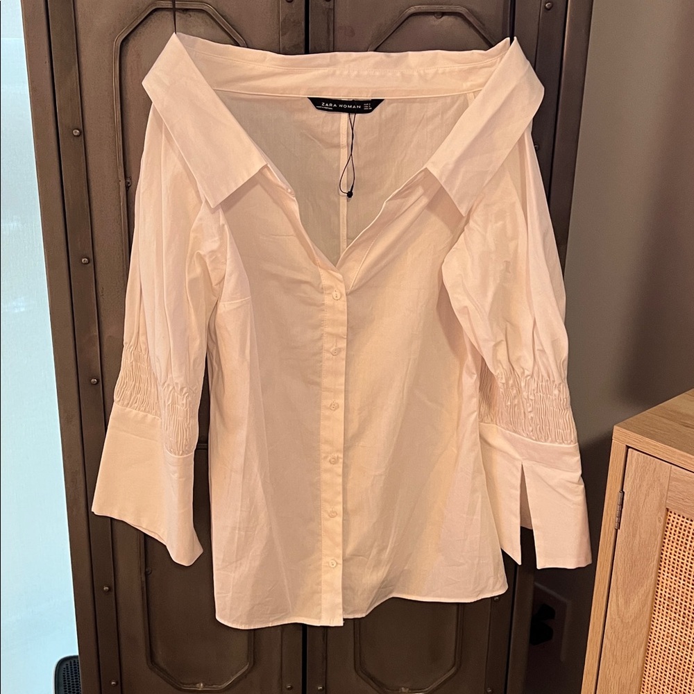 Zara Off Shoulder Shirt